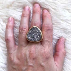 NEW Marcia Moran Drusy Cocktail Ring